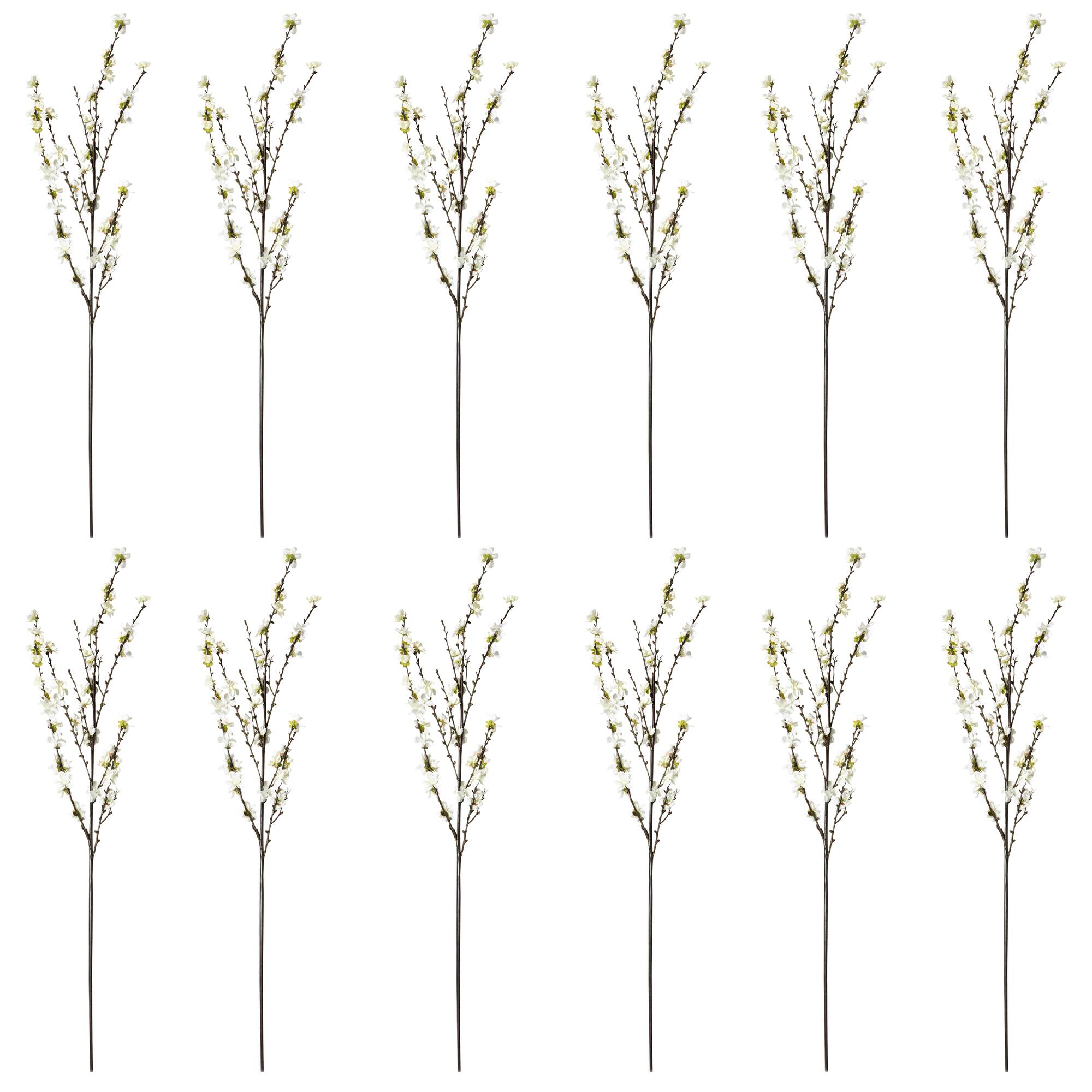 12 Pack: Off-White Peach Blossom Spray by Ashland®